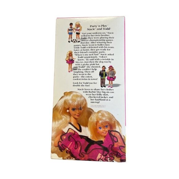 Mattel 1991 Stacie Party N Play Doll With Outfit & Accessories - Picture 2 of 2